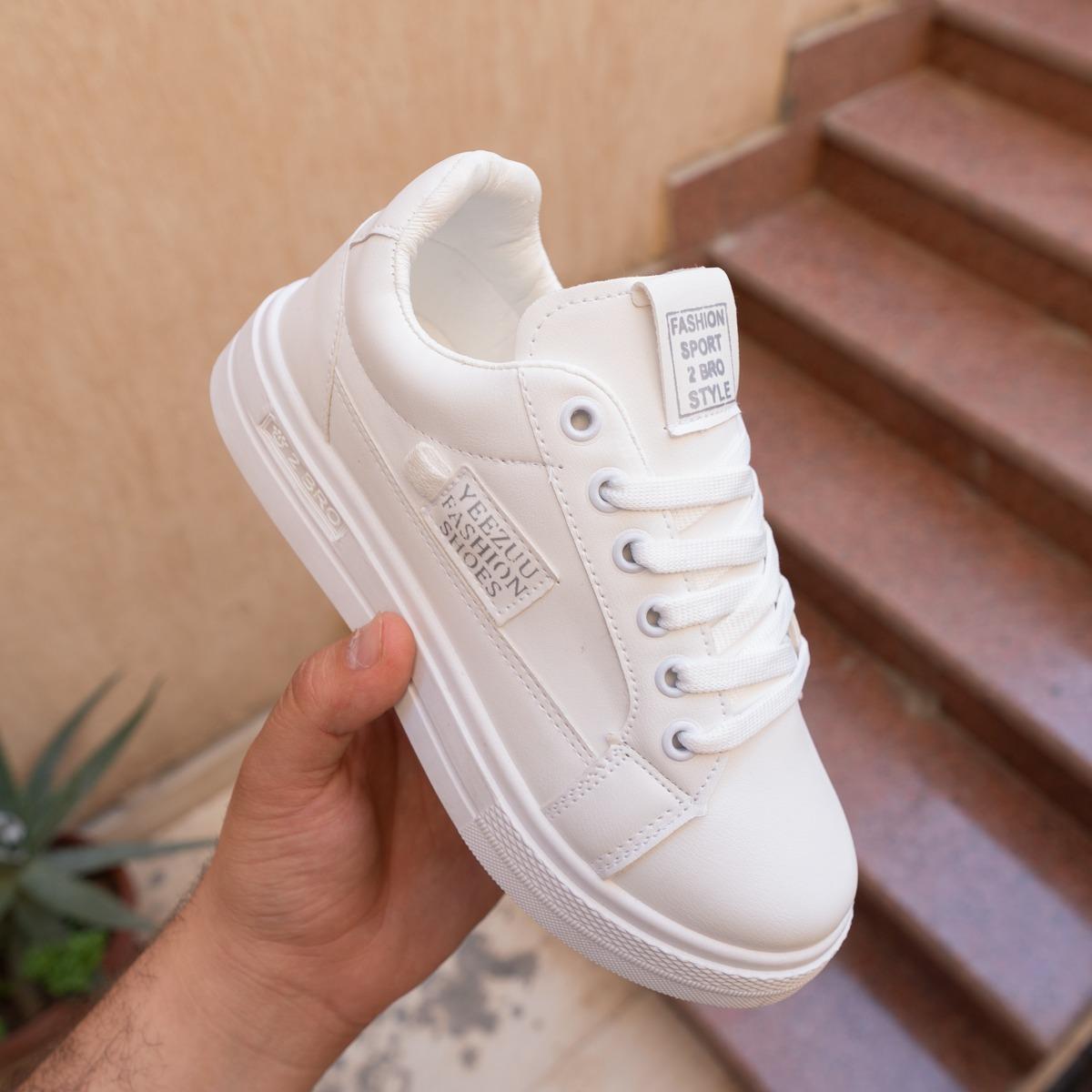 كوتش جلد حريمي موديل YEEZUE Shoes